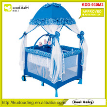 ASTM F406-12A Approved Manufacturer Baby Playpen with Mosquito Net